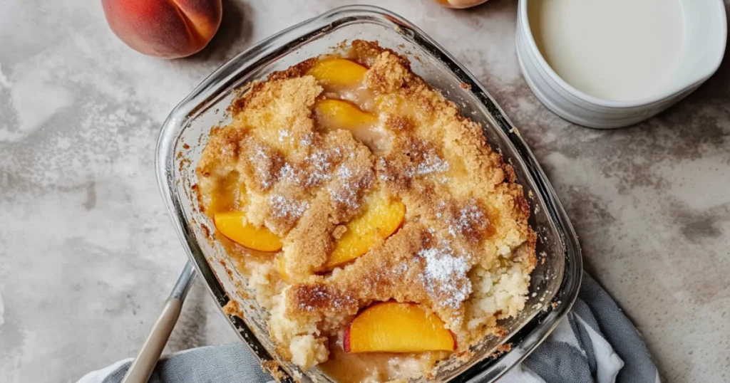 Classic Peach Cobbler with Cake Mix