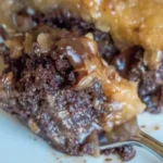 German chocolate poke cake